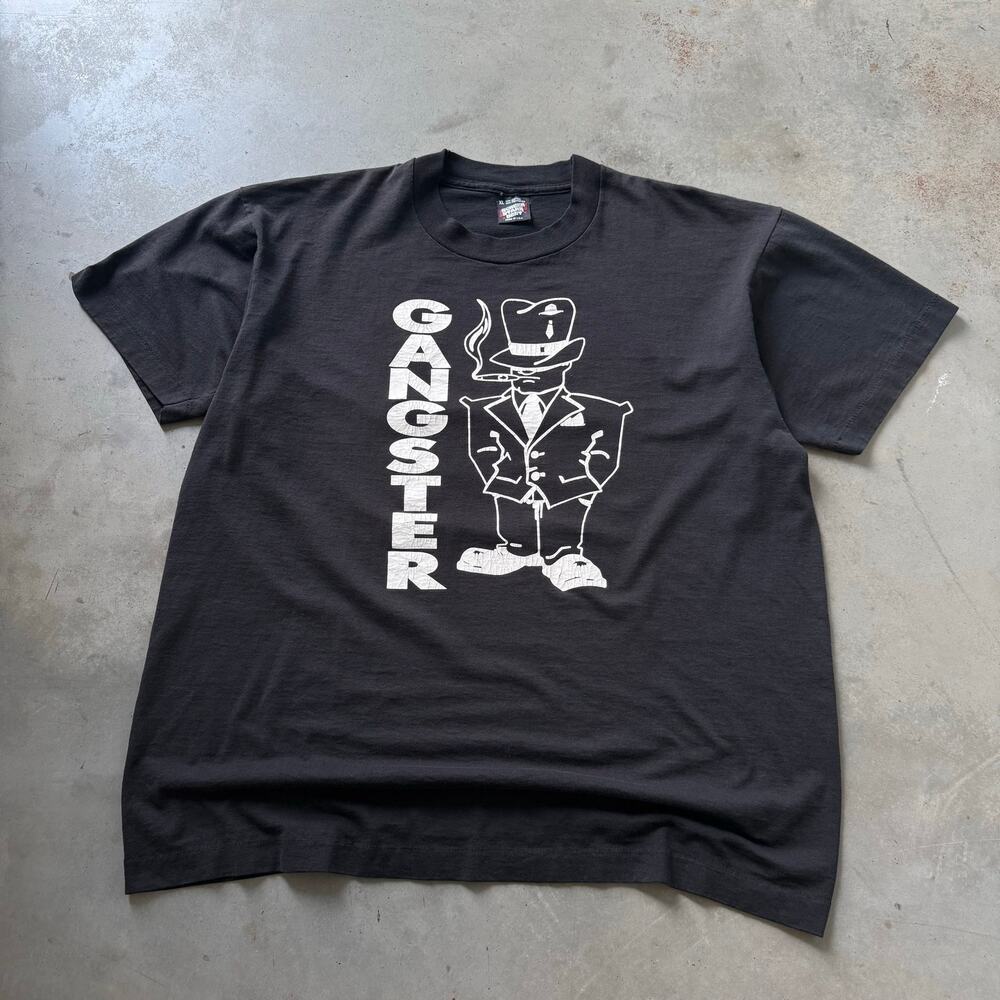 Vintage 90's Gangster Machine Gun Lady Indie Rock Band Rare T-shirt Size XL